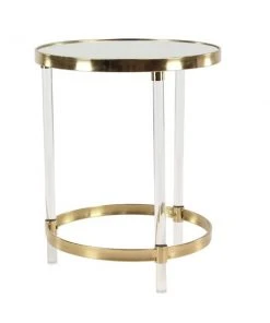 Grayson Lane Gold Mirror Round End Table -GRAYSON LANE shop 330857505 AlternateImage5 l