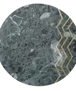 Grayson Lane Gold and Black Granite/Marble Round End Table -GRAYSON LANE shop 330857506 AlternateImage5 l