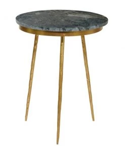 Grayson Lane Gold and Black Granite/Marble Round End Table -GRAYSON LANE shop 330857506 AlternateImage7 l