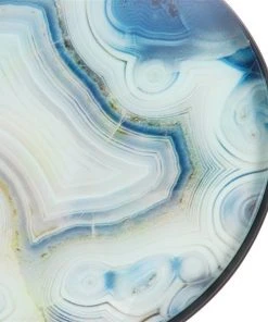 Grayson Lane Blue Glass Round End Table -GRAYSON LANE shop 330857507 AlternateImage3 l