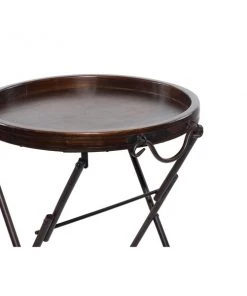 Grayson Lane Traditional Brown Pine Wood Round End Table -GRAYSON LANE shop 330857508 AlternateImage3 l