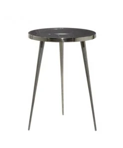 Grayson Lane Contemporary Silver Aluminum Round Accent Table