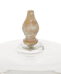 Grayson Lane 12-in x 12-in Contemporary Cake Stand with Cloche in White Glass and Iron -GRAYSON LANE shop 330857517 AlternateImage2 l