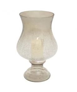 Grayson Lane Traditional Clear Glass Hurricane Candle Holder
