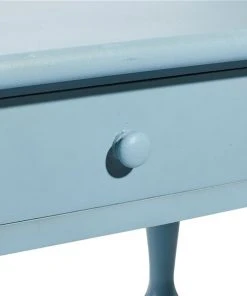 Grayson Lane Blue Wood Rectangular End Table -GRAYSON LANE shop 330857524 AlternateImage4 l