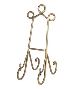 Grayson Lane 7-in x 16-in Traditional Easel in Gold Metal