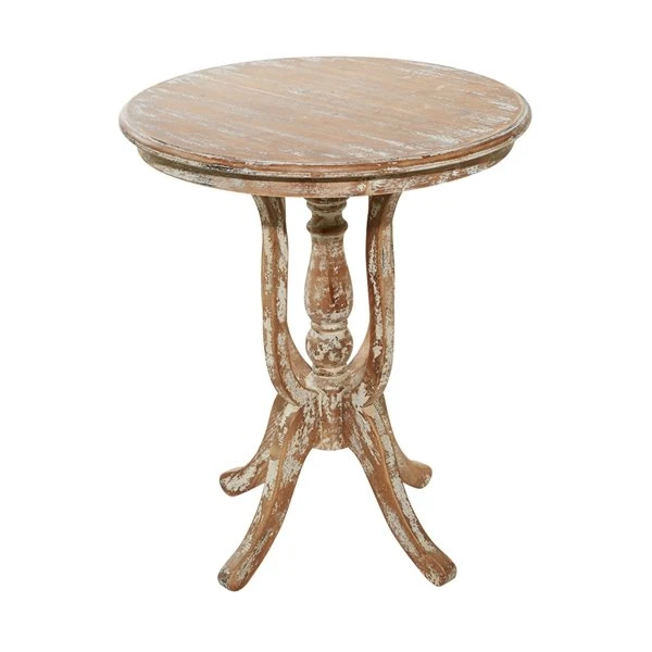 Grayson Lane Farmhouse Light Brown Wood Round Accent Table 1 Grayson Lane Farmhouse Light Brown Wood Round Accent Table