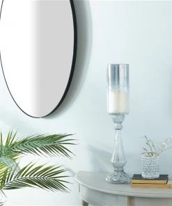 Grayson Lane 21-in x 5-in Traditional Black Glass Hurricane Candle Holder 7 Grayson Lane 21-in x 5-in Traditional Black Glass Hurricane Candle Holder -GRAYSON LANE shop 330857528 AlternateImage2 l