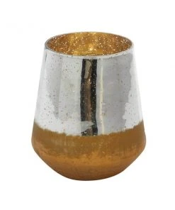 Grayson Lane Modern Gold Glass Pillar Candle Holder -GRAYSON LANE shop 330857531 AlternateImage5 l