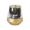 Grayson Lane Modern Gold Glass Pillar Candle Holder