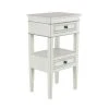 Grayson Lane Traditional White Wood Rectangular End Table