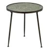 Grayson Lane Vintage Black Metal Round End Table