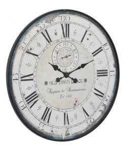 GRAYSON LANE 32 In. x 32 In. Vintage Wall Clock White Wood -GRAYSON LANE shop 330857564 AlternateImage5 l