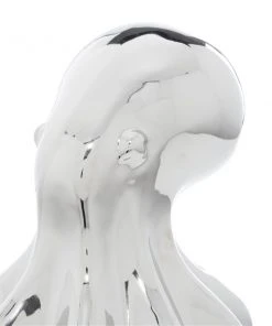 GRAYSON LANE 17 In. x 11 In. Glam Octopus Sculpture Silver Porcelain -GRAYSON LANE shop 330857565 AlternateImage2 l