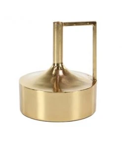 GRAYSON LANE 11 In. x 9 In. Glam Vase Gold Metal