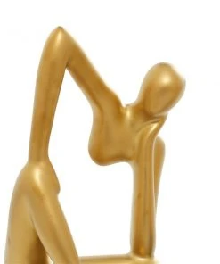 GRAYSON LANE Set of 3 4 In. x 13 In. Abstract Sculpture Gold Porcelain 7 GRAYSON LANE Set of 3 4 In. x 13 In. Abstract Sculpture Gold Porcelain -GRAYSON LANE shop 330857574 AlternateImage2 l