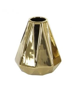 GRAYSON LANE Set of 3 7 In., 11 In., 15 In. Glam Vase Gold Stoneware -GRAYSON LANE shop 330857578 AlternateImage5 l