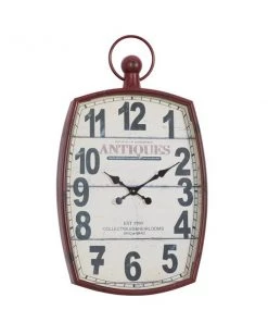 GRAYSON LANE 33 In. x 19 In. Vintage Wall Clock White Metal -GRAYSON LANE shop 330857583 AlternateImage5 l