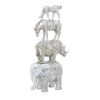 GRAYSON LANE 10 In. x 20 In. Glam Sculpture Silver Resin