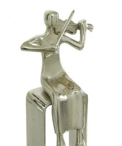 GRAYSON LANE Set of 2 12.5 In., 14.5 In. Silver Modern Musician Sculpture -GRAYSON LANE shop 330857595 AlternateImage2 l