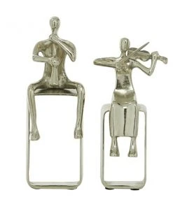 GRAYSON LANE Set of 2 12.5 In., 14.5 In. Silver Modern Musician Sculpture -GRAYSON LANE shop 330857595 AlternateImage4 l
