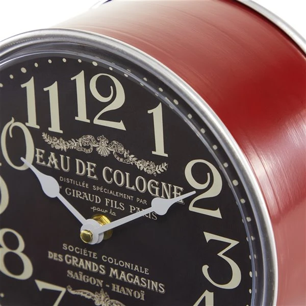 GRAYSON LANE 9 In. x 9 In. Traditional Clock Multi Colored Metal 4 GRAYSON LANE 9 In. x 9 In. Traditional Clock Multi Colored Metal - Image 4