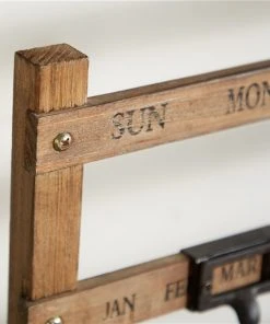 GRAYSON LANE 14 In. x 22 In. Farmhouse Wall Calendar Brown Wood -GRAYSON LANE shop 330857605 AlternateImage2 l