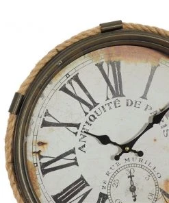 GRAYSON LANE 17 In. x 17 In. Coastal Wall Clock White Metal -GRAYSON LANE shop 330857611 AlternateImage3 l