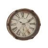 GRAYSON LANE 17 In. x 17 In. Coastal Wall Clock White Metal