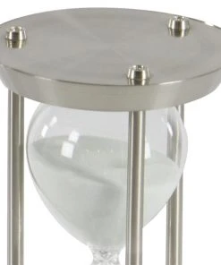 GRAYSON LANE 12 In. x 7 In. x 7 In. Glam Timer Silver Metal -GRAYSON LANE shop 330857622 AlternateImage2 l
