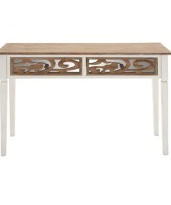 Grayson Lane 32 In. x 47 In. Farmhouse Console Table Brown W