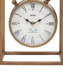GRAYSON LANE 13 In. x 9 In. Vintage Clock Bronze Metal -GRAYSON LANE shop 330857628 AlternateImage4 l