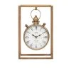 GRAYSON LANE 13 In. x 9 In. Vintage Clock Bronze Metal
