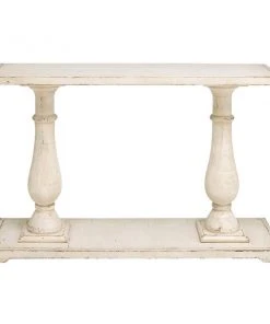 Grayson Lane 32 In. x 48 In. Farmhouse Console Table White W