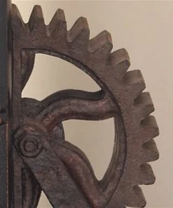 GRAYSON LANE Set of 2 7 In. x 5 In. Brown Industrial Gear Bookends Polyst -GRAYSON LANE shop 330857640 AlternateImage2 l