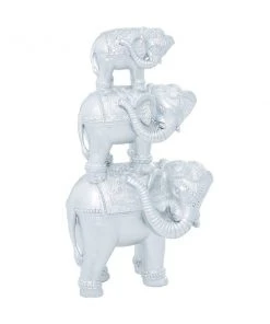 GRAYSON LANE 11 In. x 18 In. Glam Sculpture Silver Polystone