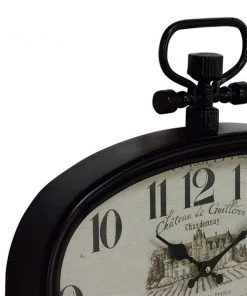 GRAYSON LANE 16 In. x 18 In. Vintage Wall Clock White Metal -GRAYSON LANE shop 330857645 AlternateImage3 l