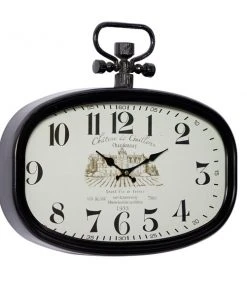 GRAYSON LANE 16 In. x 18 In. Vintage Wall Clock White Metal -GRAYSON LANE shop 330857645 AlternateImage5 l
