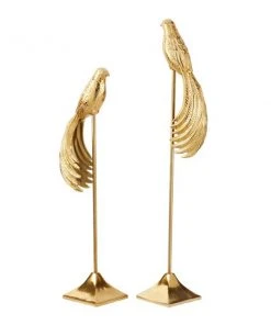 GRAYSON LANE Set of 2 32 In., 27 In. Gold Eclectic Bird Sculpture Aluminu -GRAYSON LANE shop 330857648 AlternateImage3 l