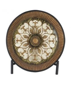 GRAYSON LANE 1 In. x 16 In. Traditional Decorative Plate Stand Gold Polys 8 GRAYSON LANE 1 In. x 16 In. Traditional Decorative Plate Stand Gold Polys -GRAYSON LANE shop 330857660 AlternateImage3 l