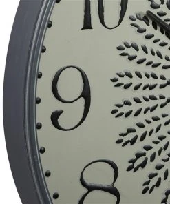 GRAYSON LANE 28 In. x 28 In. Farmhouse Wall Clock Grey Metal -GRAYSON LANE shop 330857662 AlternateImage3 l