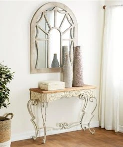 Grayson Lane 32 In. x 42 In. Farmhouse Console Table White M -GRAYSON LANE shop 330857669 AlternateImage2 l