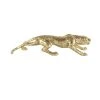GRAYSON LANE 10 In. x 46 In. Glam Sculpture Gold Polystone Leopard