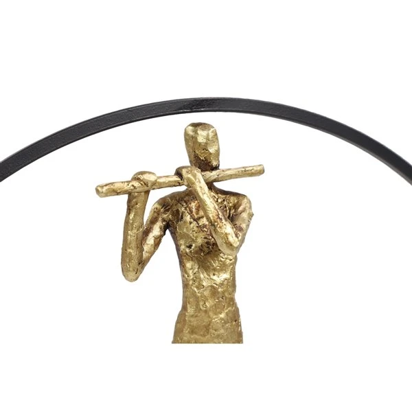 GRAYSON LANE Set of 4 21, 21, 20, 17 In. Gold Modern People Sculpture Res 3 GRAYSON LANE Set of 4 21, 21, 20, 17 In. Gold Modern People Sculpture Res - Image 3