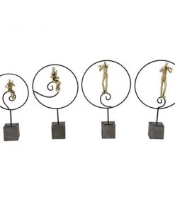 GRAYSON LANE Set of 4 21, 21, 20, 17 In. Gold Modern People Sculpture Res 9 GRAYSON LANE Set of 4 21, 21, 20, 17 In. Gold Modern People Sculpture Res -GRAYSON LANE shop 330857684 AlternateImage4 l