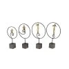 GRAYSON LANE Set of 4 21, 21, 20, 17 In. Gold Modern People Sculpture Res