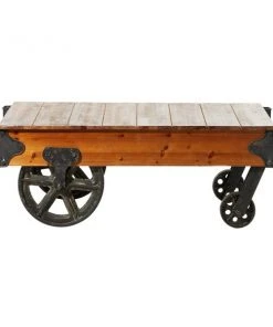 Grayson Lane 16 In. x 45 In. Industrial Coffee Table Brown W -GRAYSON LANE shop 330857700 AlternateImage5 l