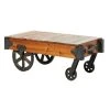 Grayson Lane 16 In. x 45 In. Industrial Coffee Table Brown W