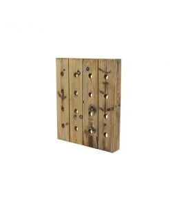GRAYSON LANE 25 In. x 21 In. Rustic Wine Holder Rack Brown Wood -GRAYSON LANE shop 330857701 AlternateImage4 l
