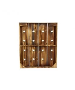 GRAYSON LANE 25 In. x 21 In. Rustic Wine Holder Rack Brown Wood -GRAYSON LANE shop 330857701 AlternateImage6 l